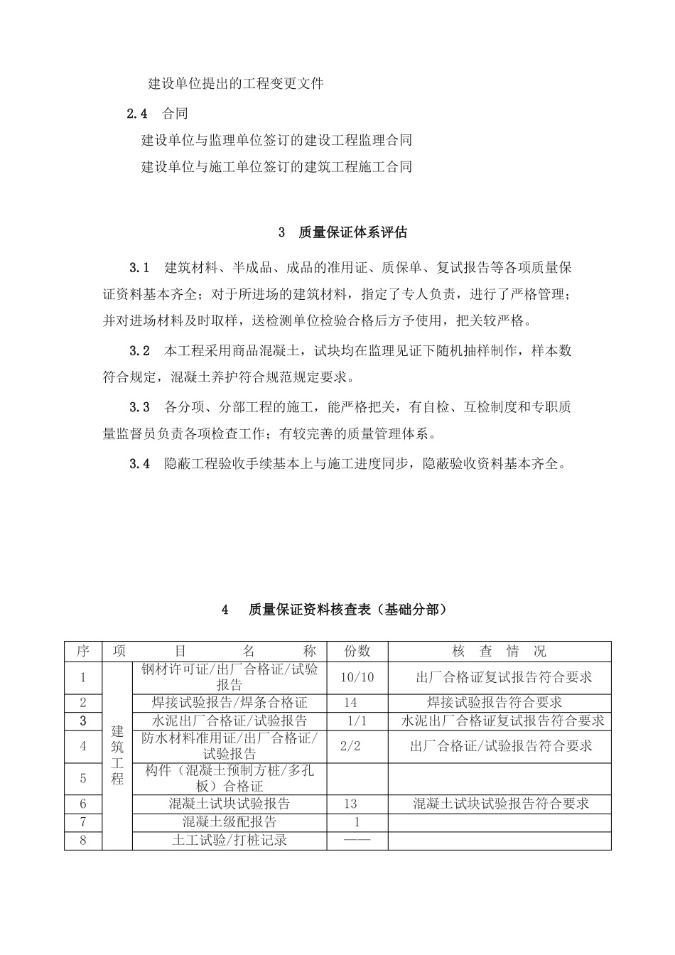 地基与基础工程监理质量评价报告_第3页