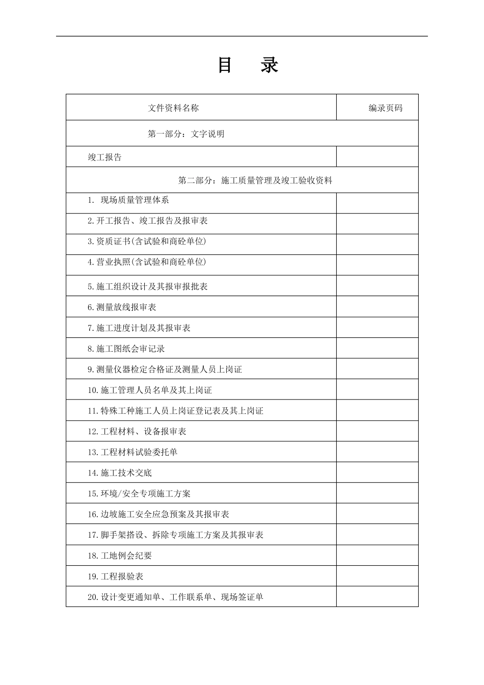 地质灾害治理竣工资料汇总内容及表格_第2页