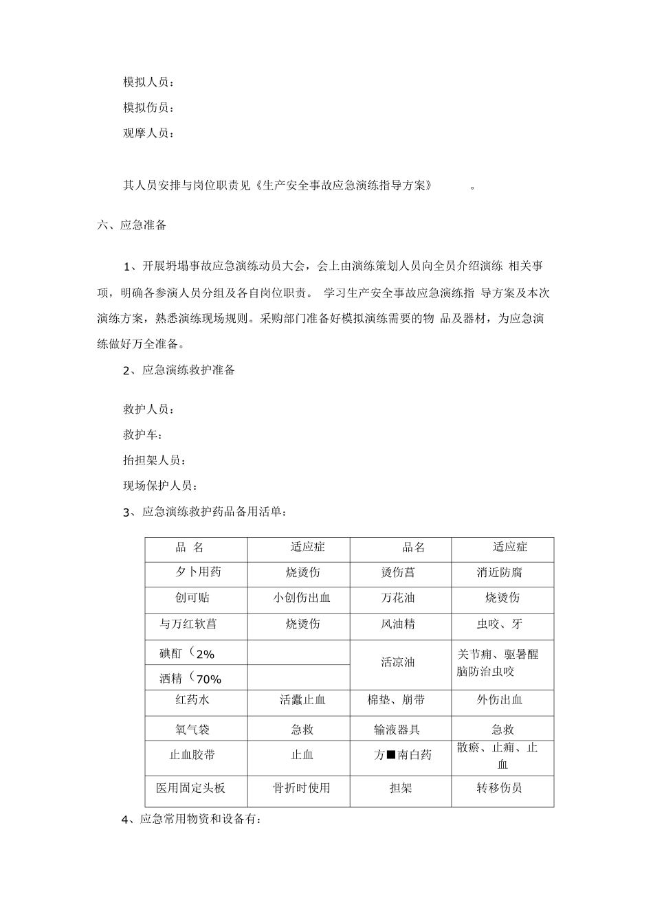 坍塌事故应急演练方案_第3页