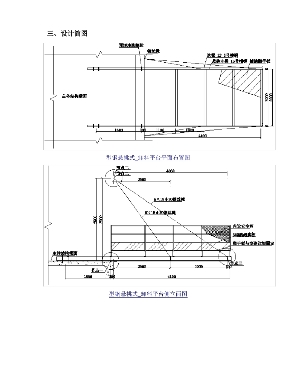 型钢悬挑卸料平台计算书品茗_第2页