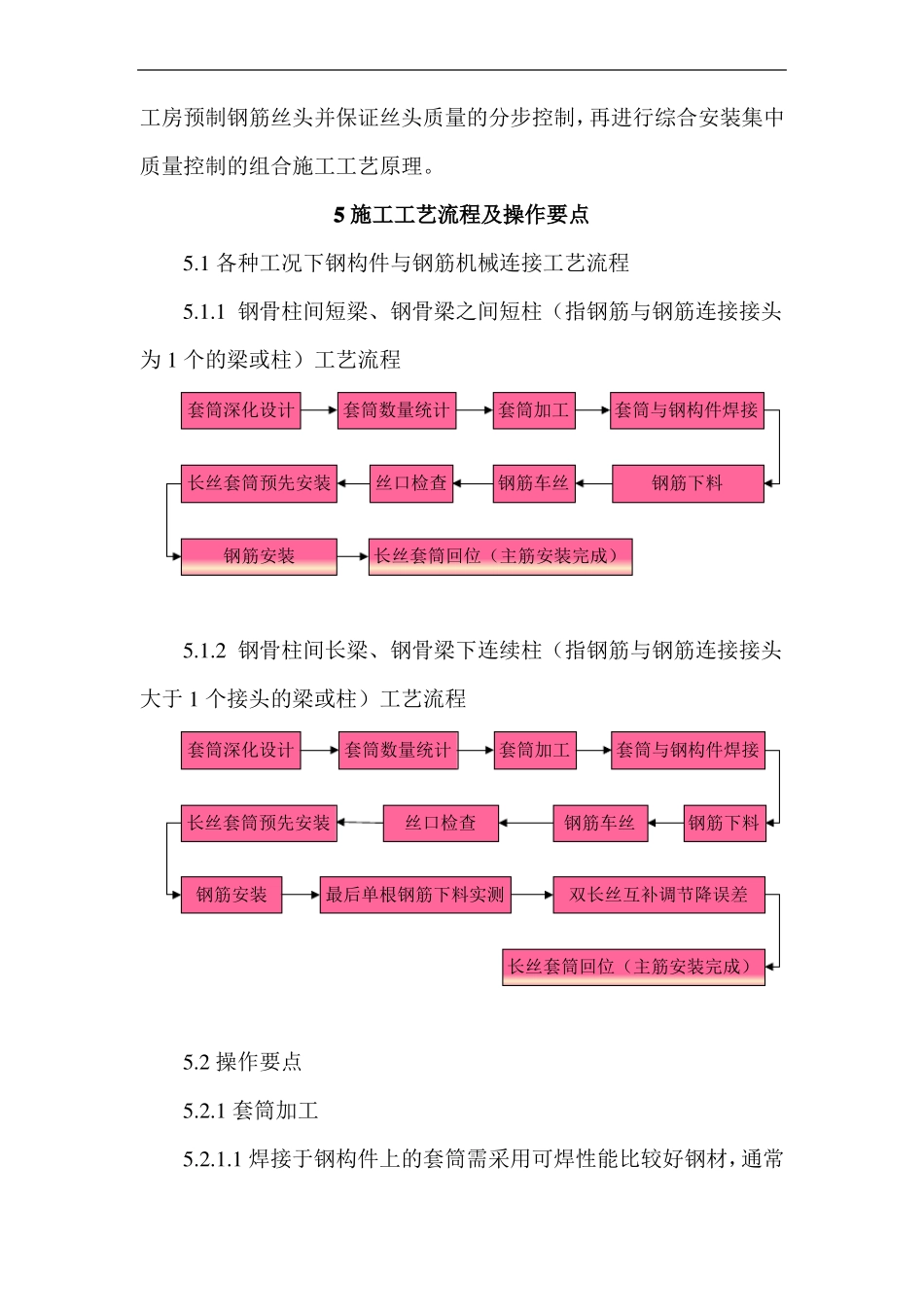 型钢混凝土组合结构中钢构件与钢筋机械连接施工工法_第3页