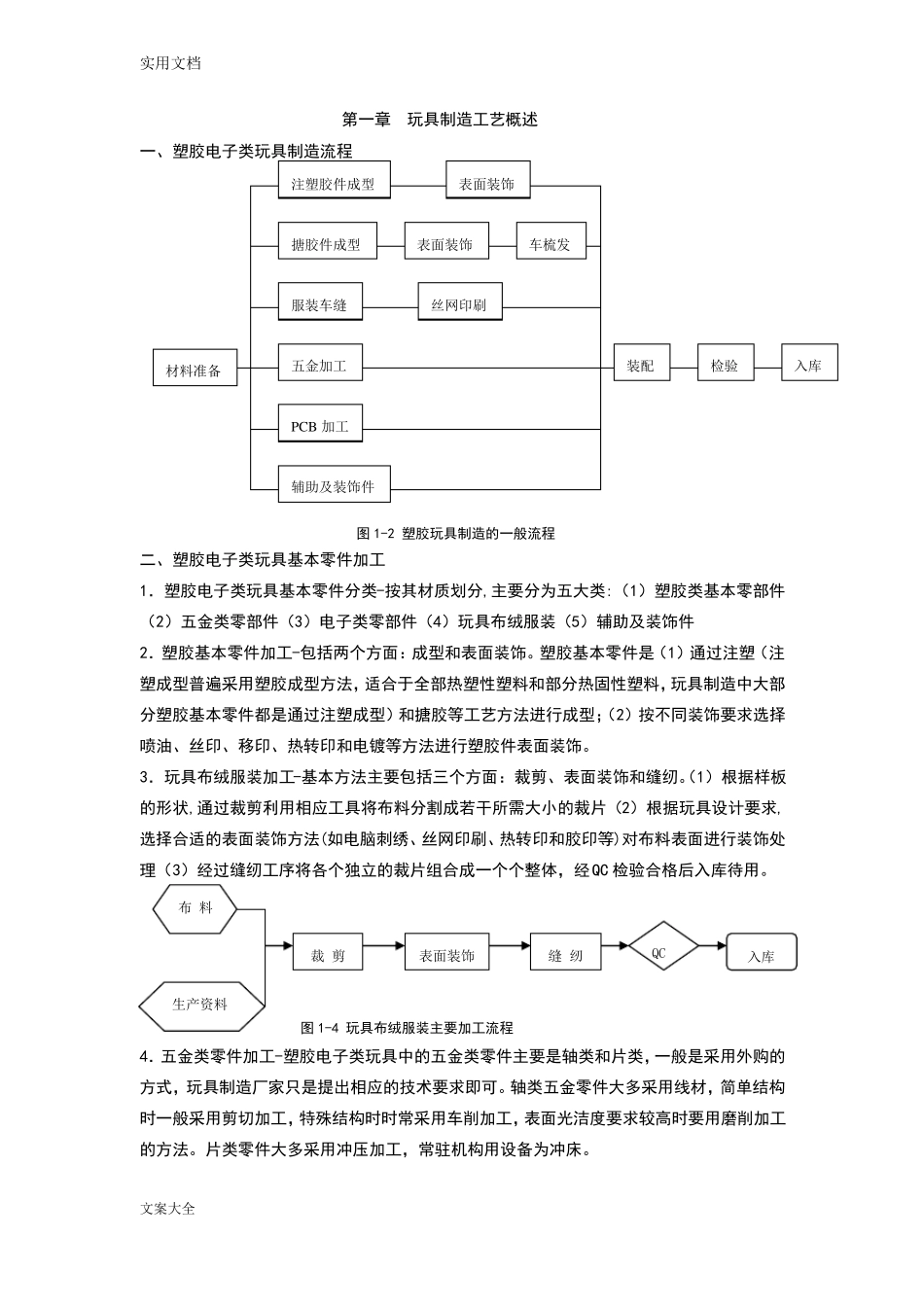 塑胶玩具生产实用工艺_第1页