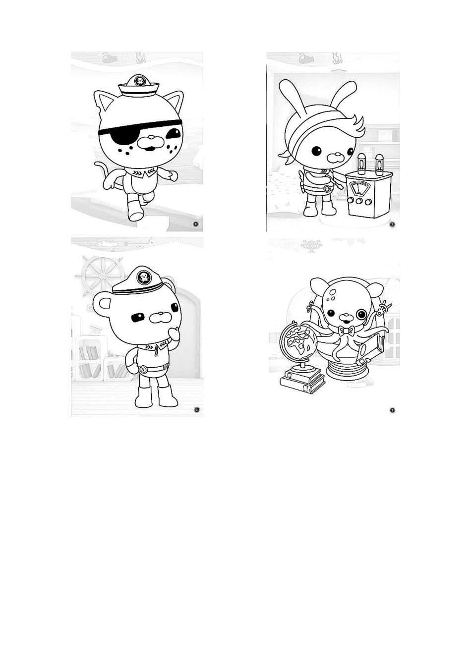 填色画海底小纵队宝宝涂色画_第1页