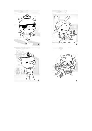 填色画海底小纵队宝宝涂色画