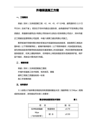 外墙外保温施工组织设计方案