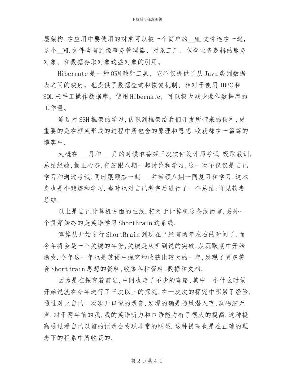 2024年程序员年度工作总结报告_第2页