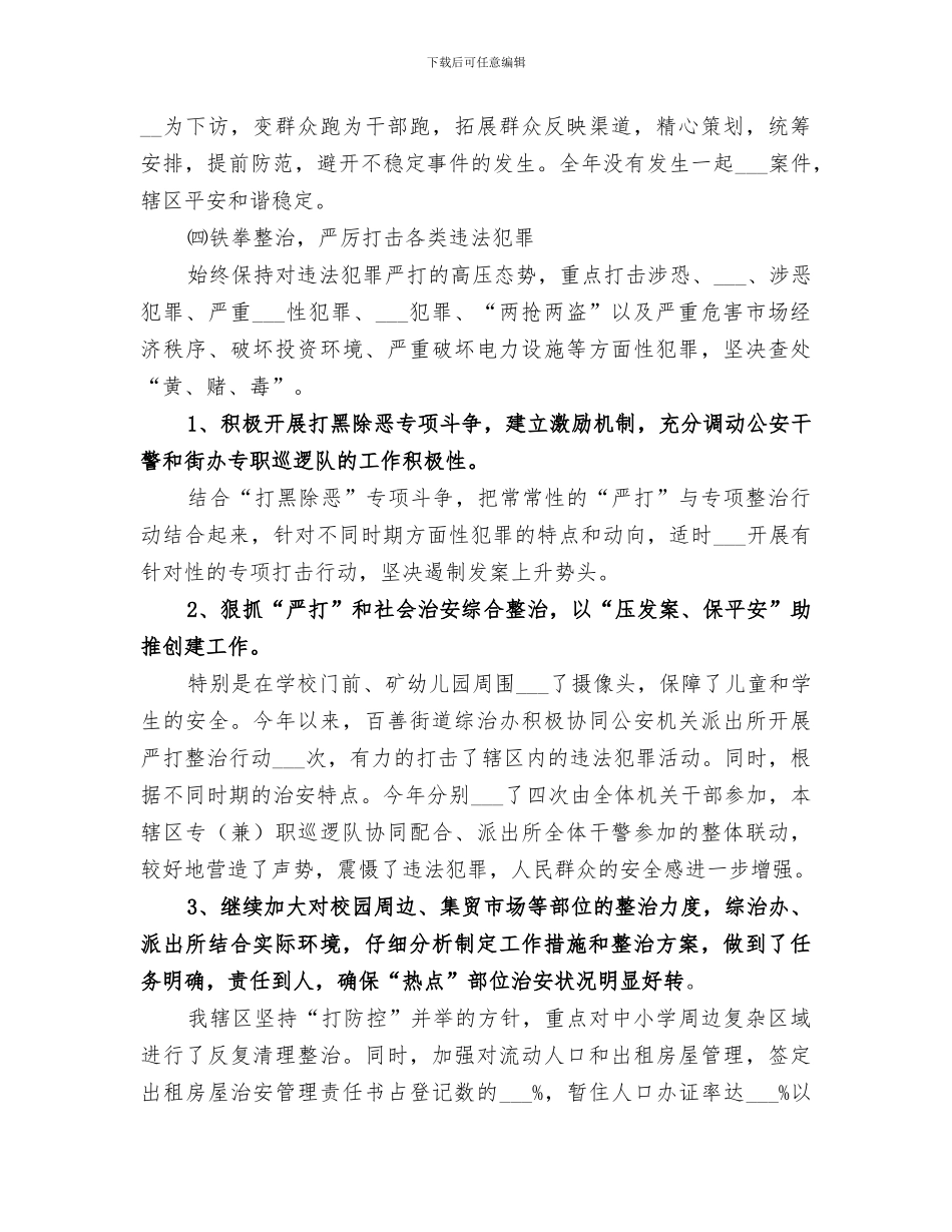 2024年综合治理工作总结合集_第3页