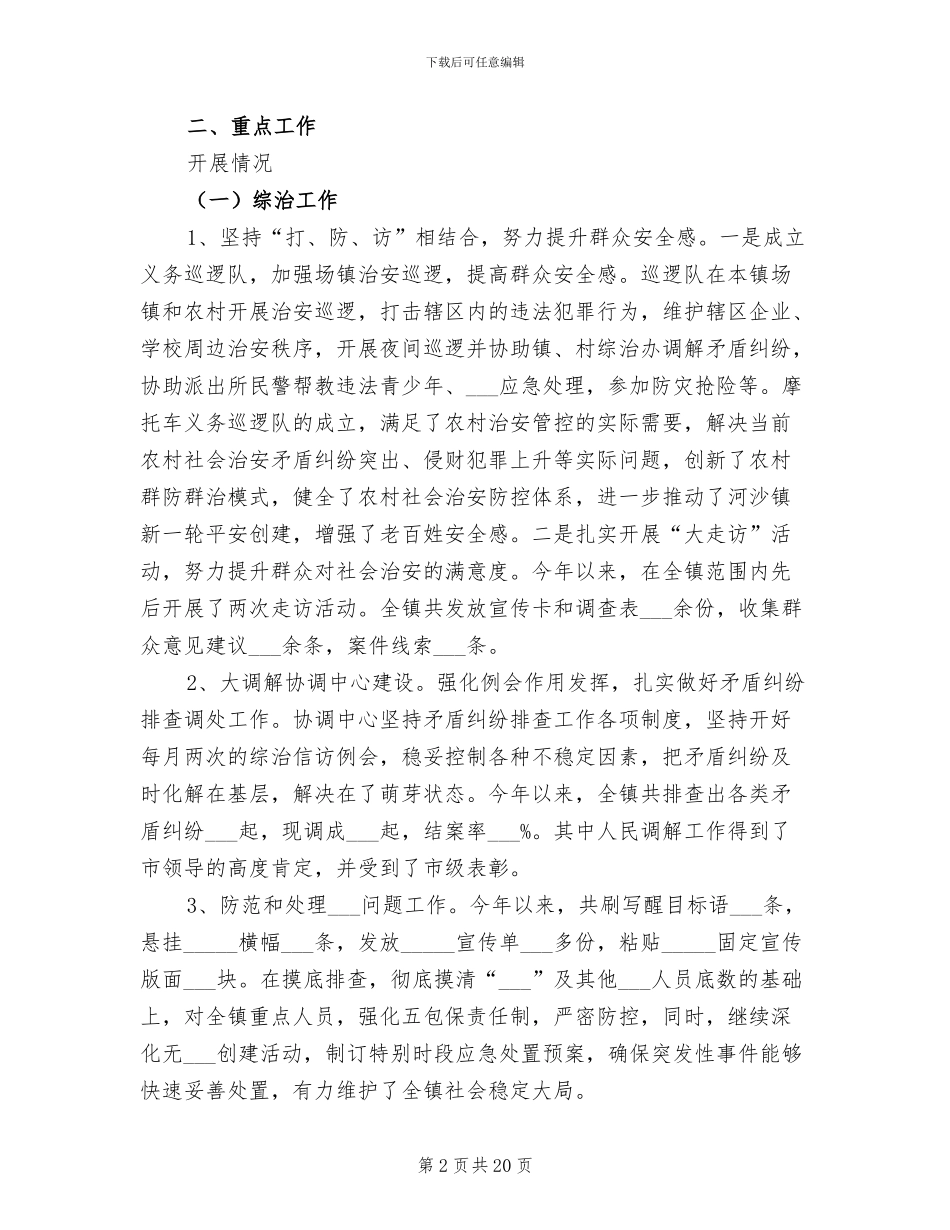 2024年综治办个人工作总结范本_第2页
