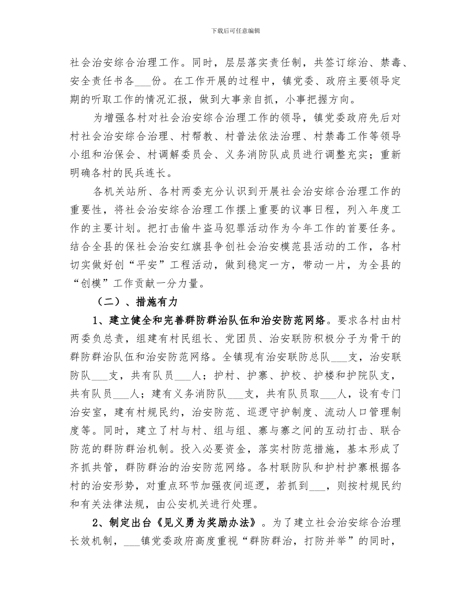 2024年综治的工作总结范文_第2页