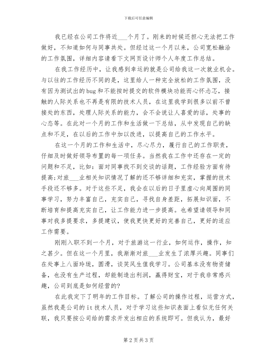 2024年网页设计师个人工作总结_第2页