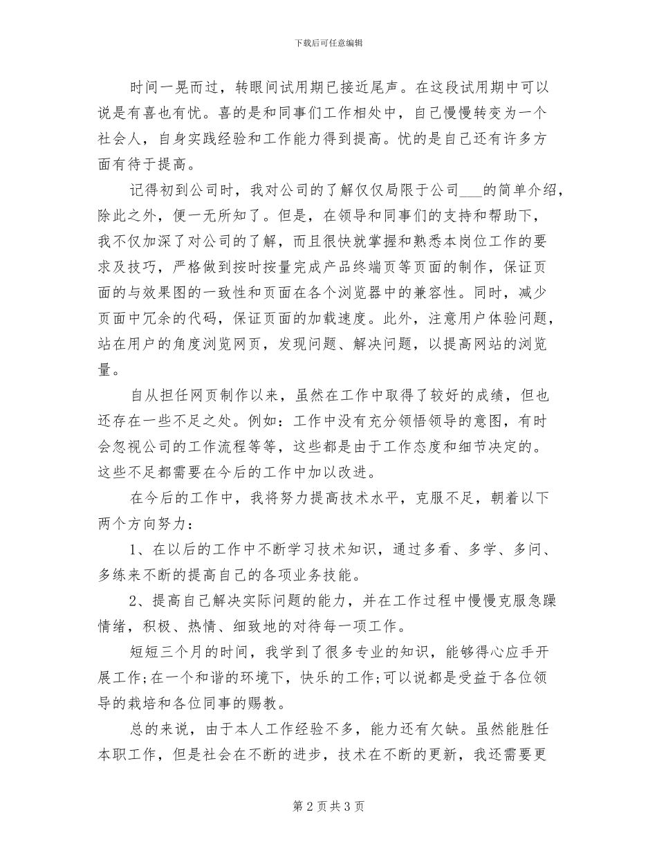 2024年网页设计师年终工作总结二_第2页