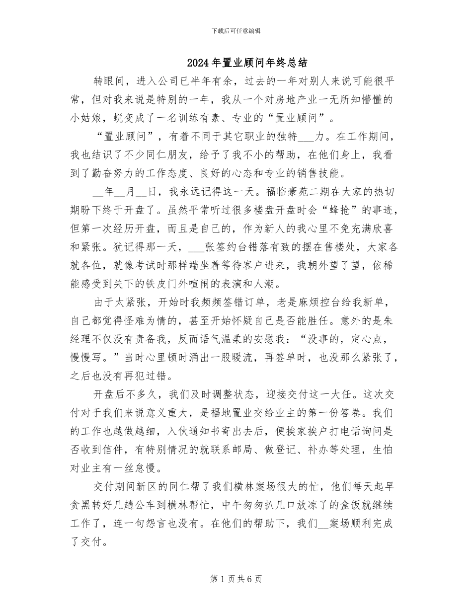 2024年置业顾问年终总结_第1页