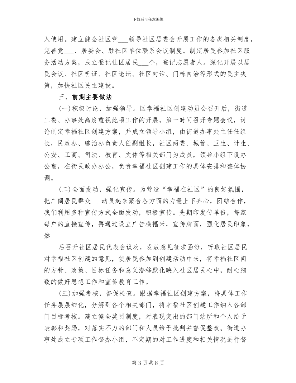 2024年美丽社区创建工作总结_第3页