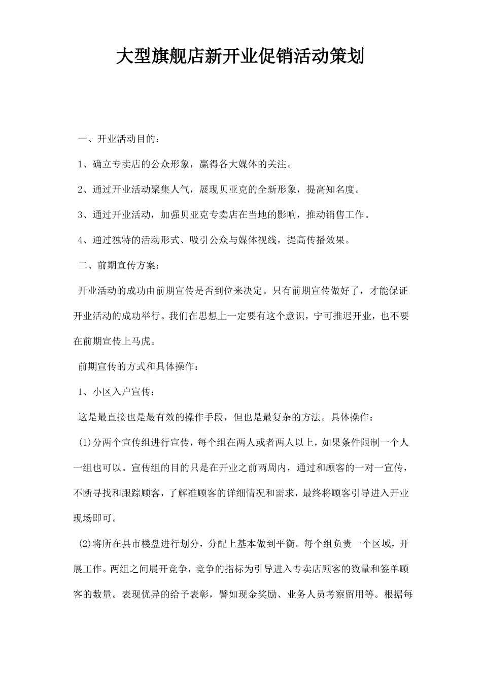 大型旗舰店开业促销活动策划_第1页