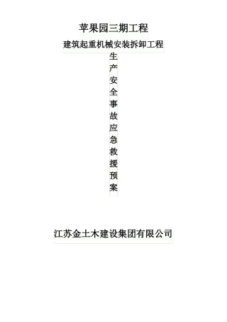 大型机械安拆应急预案