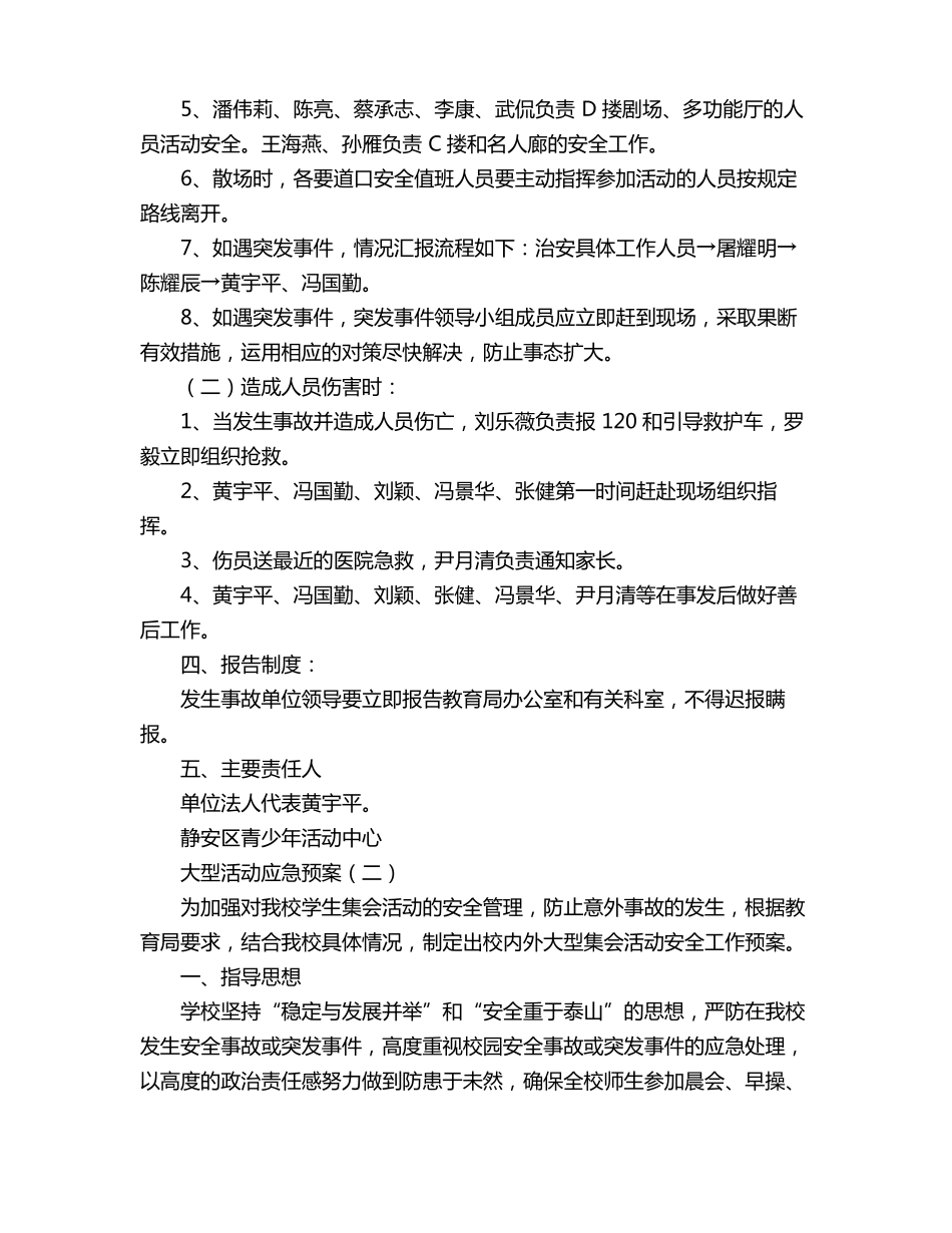 大型活动应急预案_第2页