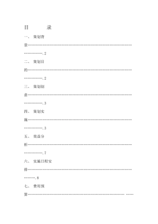 大型活动策划方案