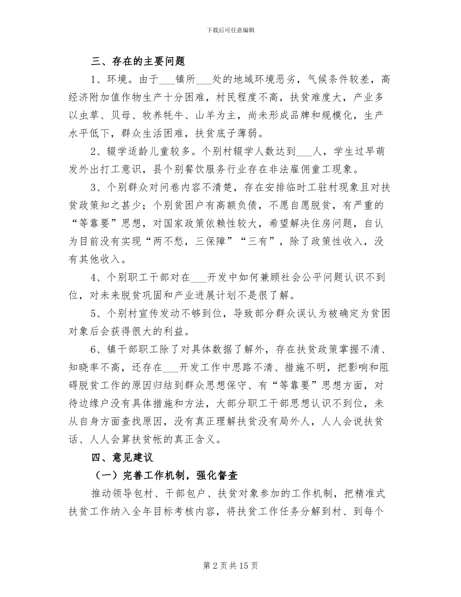 2024年脱贫攻坚考核自验工作总结_第2页