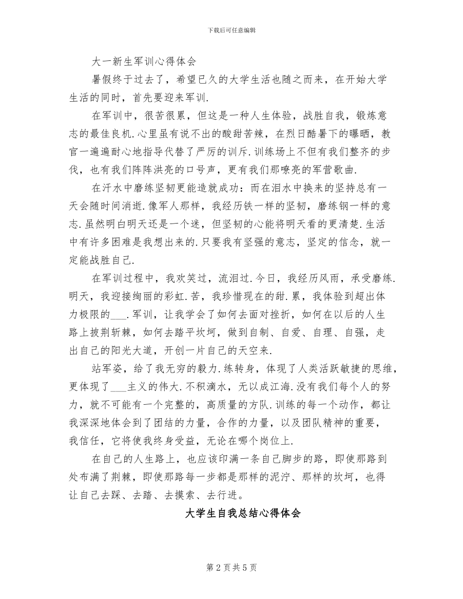 2024年自我总结心得体会_第2页