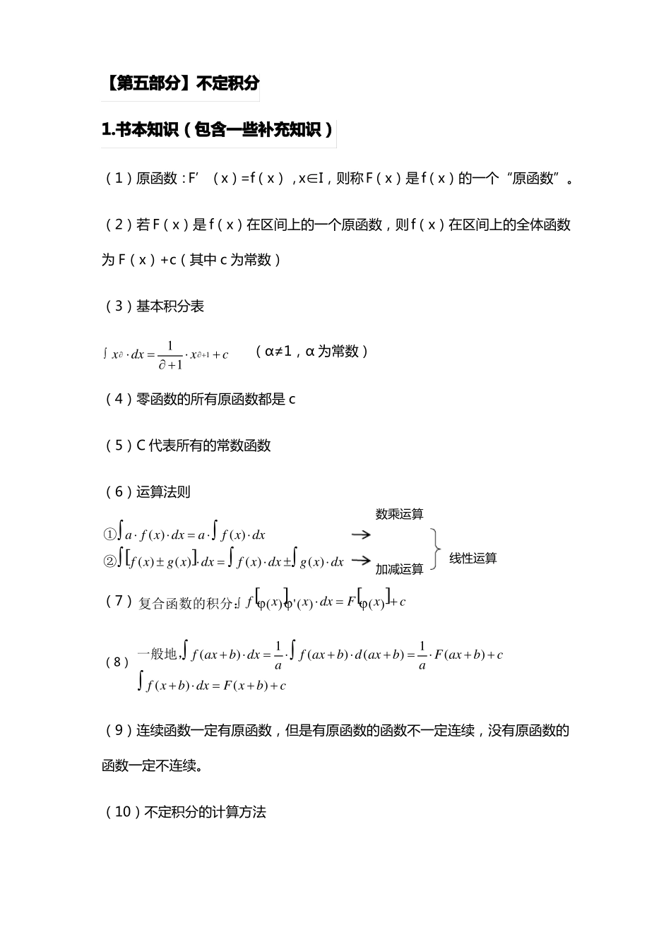 大学微积分知识点总结_第1页