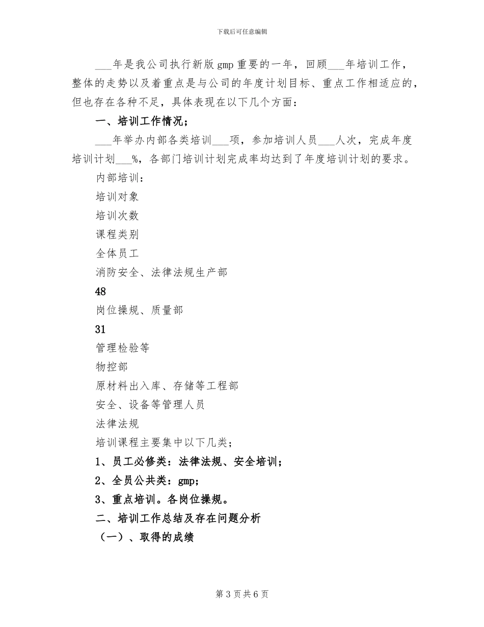 2024年药厂员工年度个人工作总结_第3页