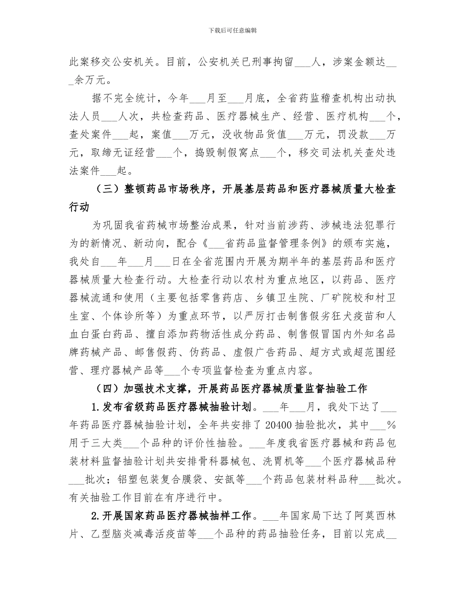 2024年药品稽查个人总结范本_第3页