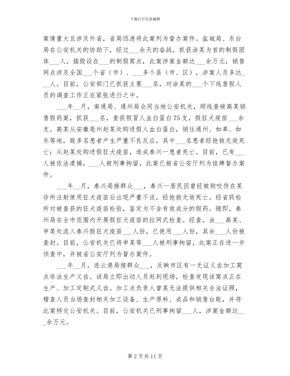 2024年药品稽查工作年终总结_第2页