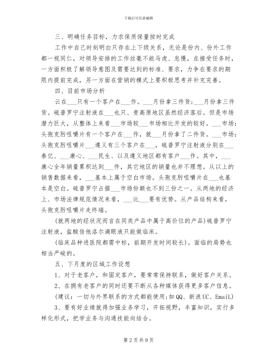 2024年药品销售个人年终工作总结范本_第2页