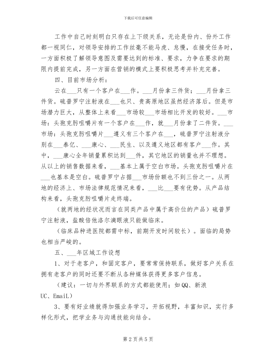 2024年药品销售月度工作总结_第2页