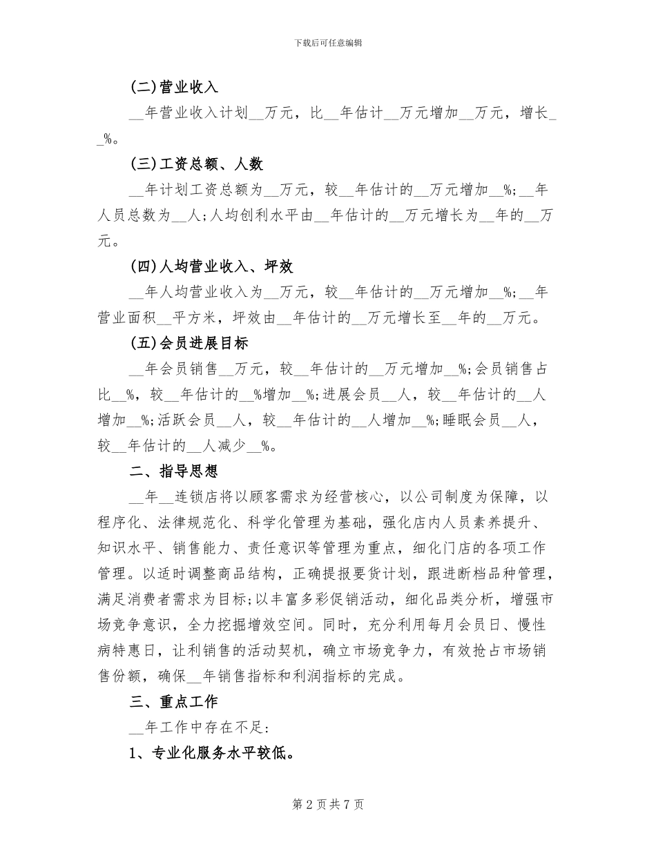 2024年药店店长工作总结计划_第2页