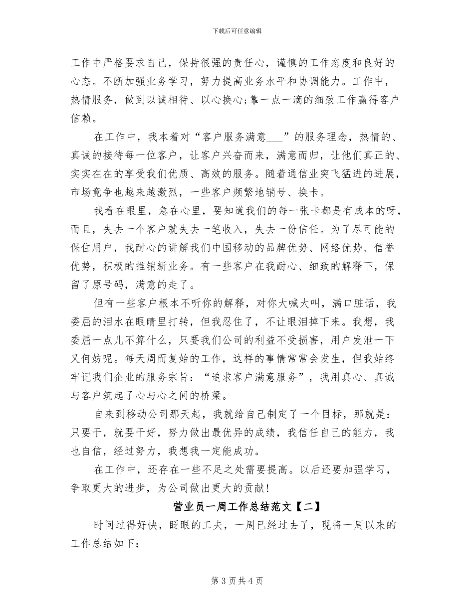 2024年营业员一周工作总结_第3页