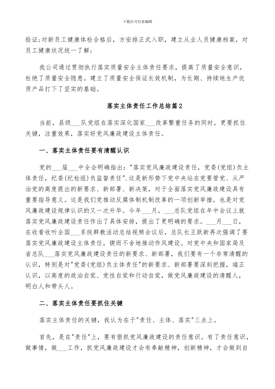 2024年落实主体责任工作总结_第3页