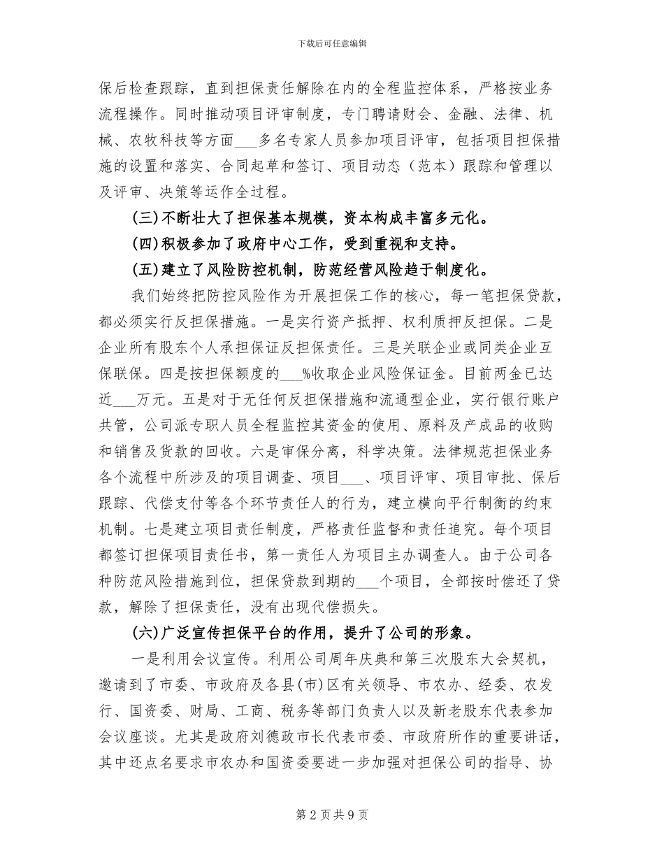 2024年融资企业工作总结年终总结_第2页