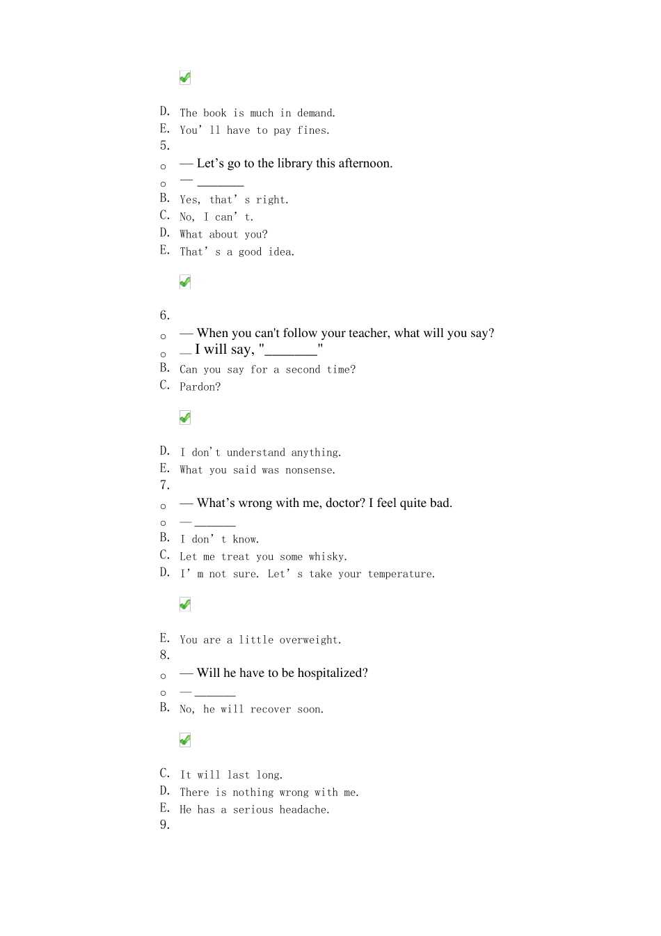 大学英语四第一次作业答案_第2页