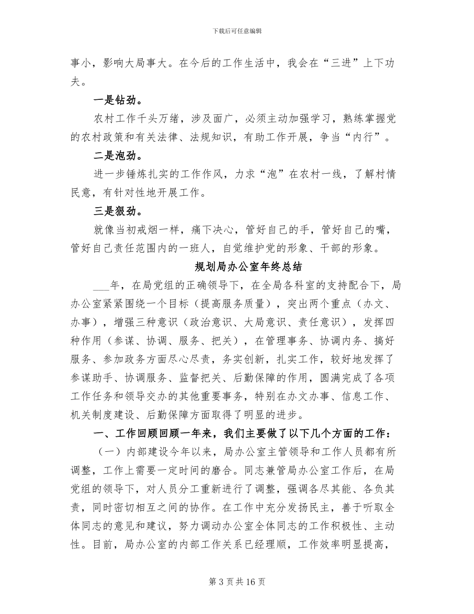 2024年规划局副局长个人工作总结_第3页