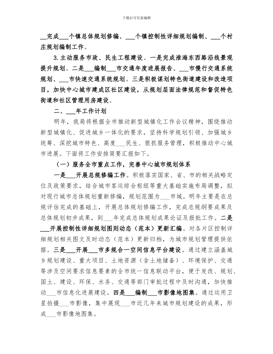 2024年规划局工作总结范本_第2页