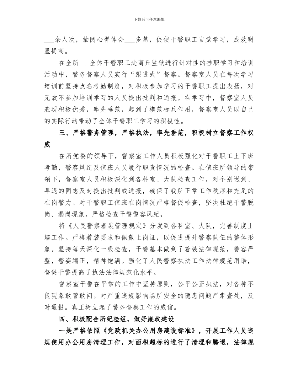 2024年警务督察工作总结_第2页