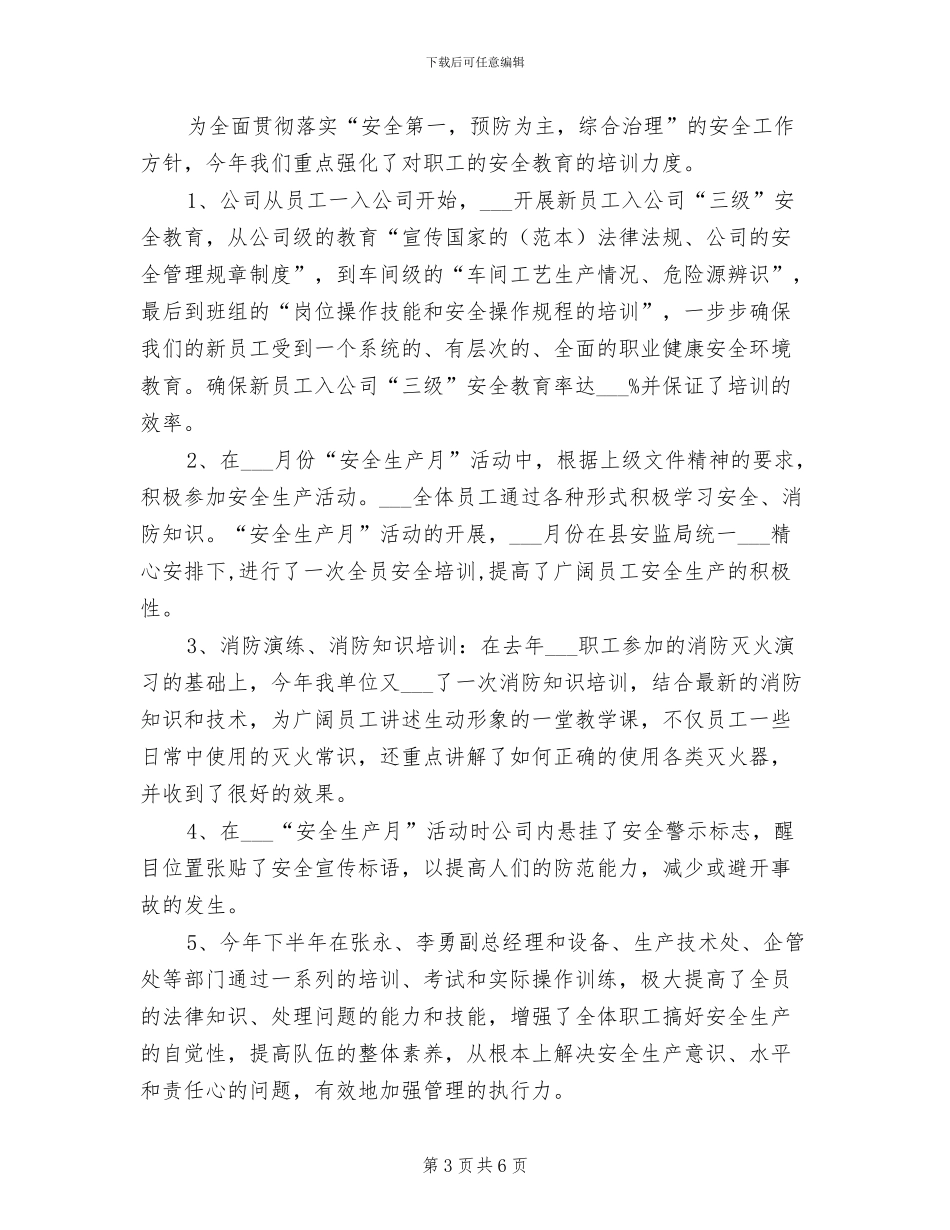 2024年设备安全专项大检查工作总结_第3页