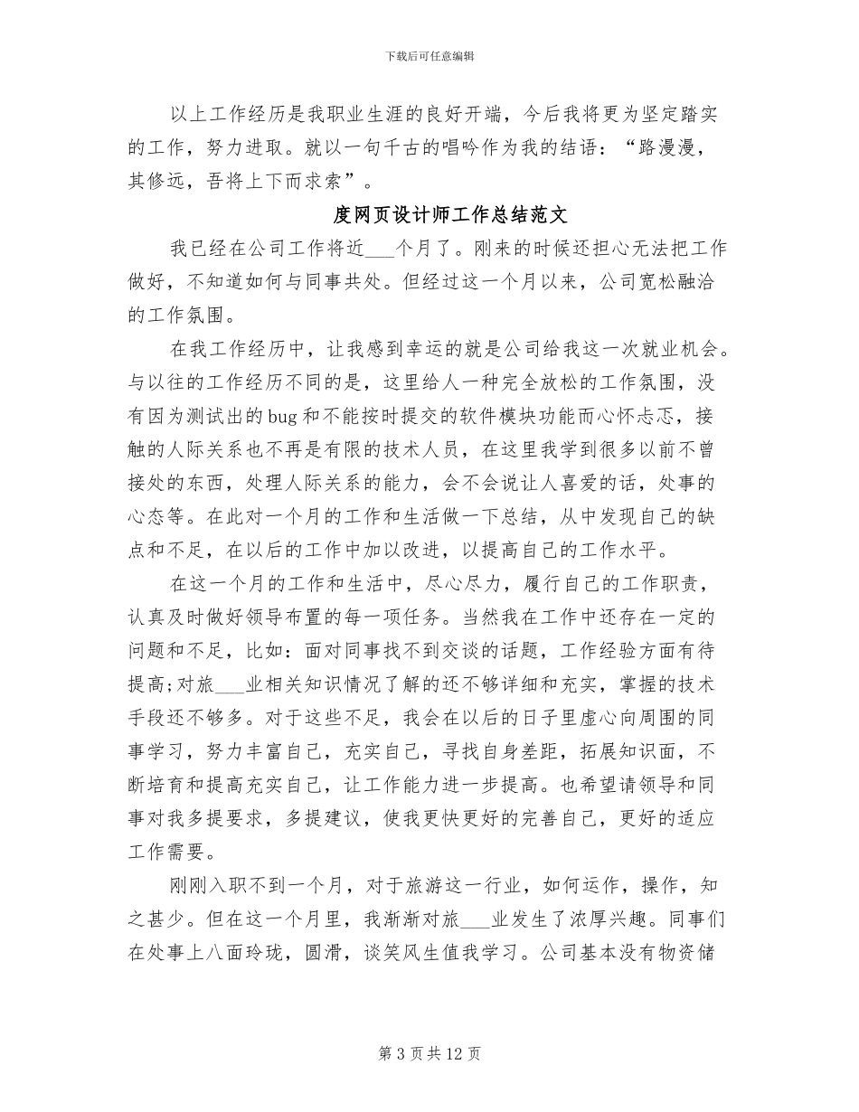 2024年设计师工作总结模板_第3页