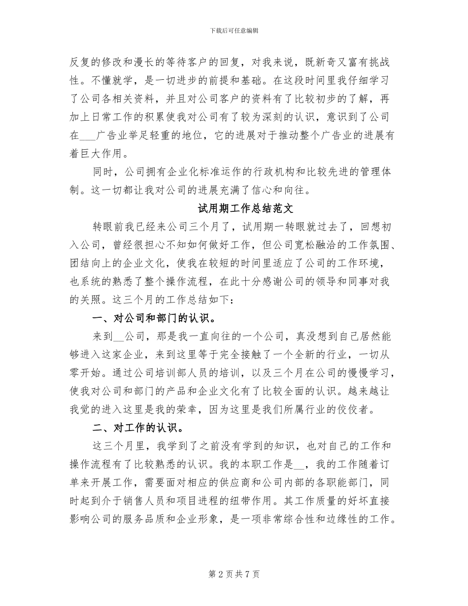 2024年设计师试用期转正工作总结范文_第2页