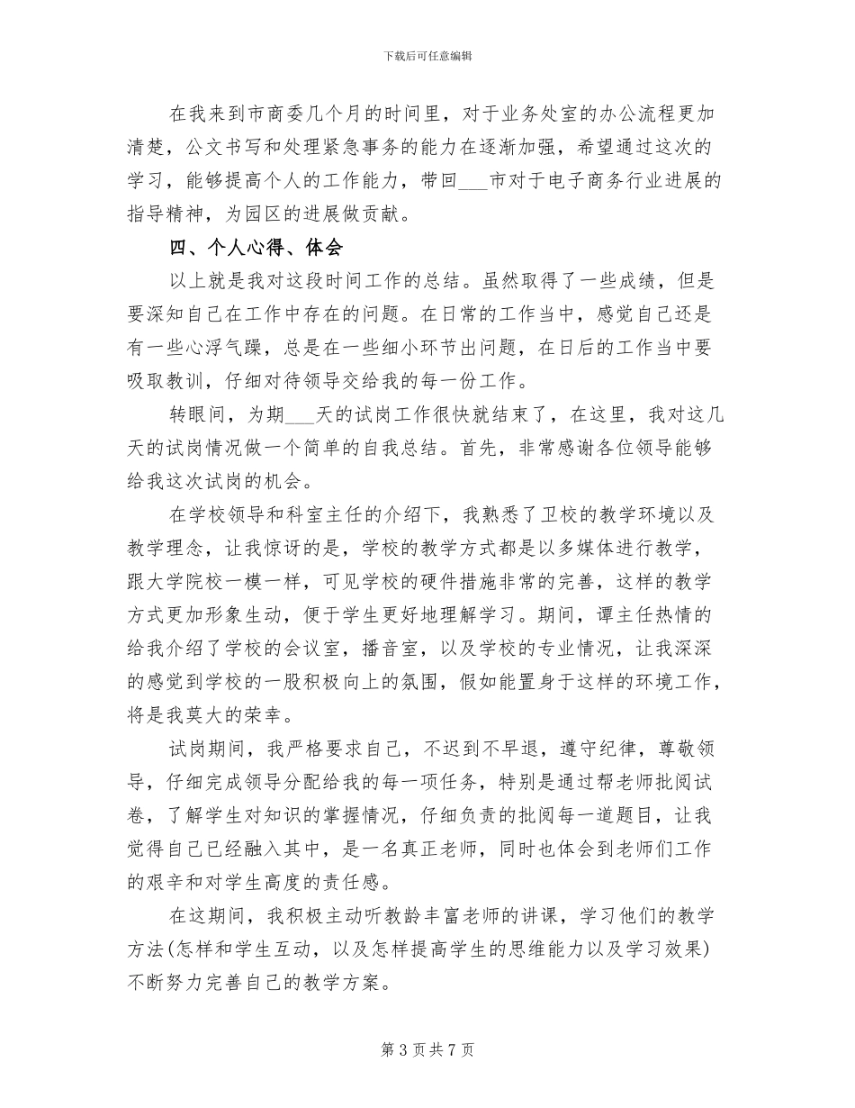 2024年试岗工作总结_第3页