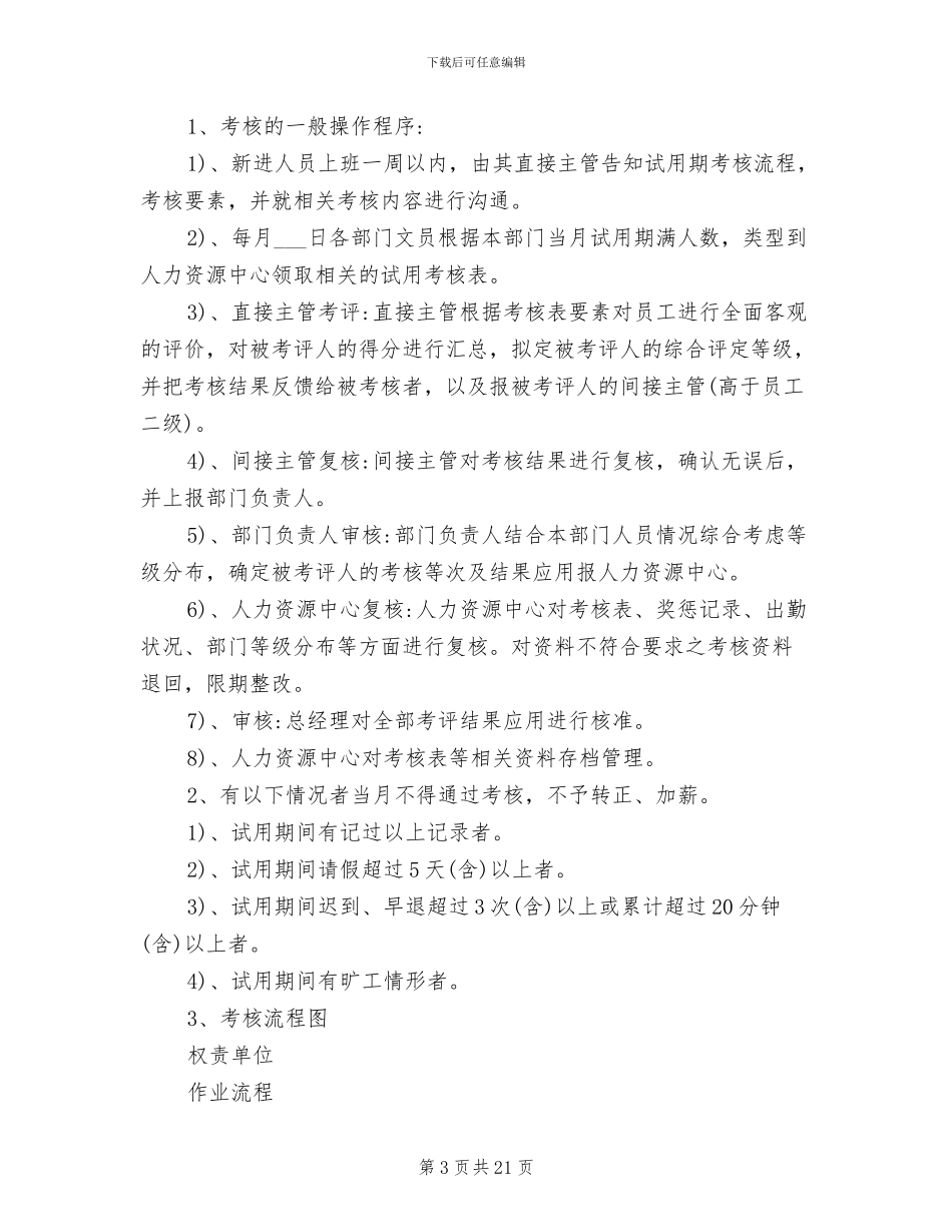 2024年试用期员工考核制度_第3页