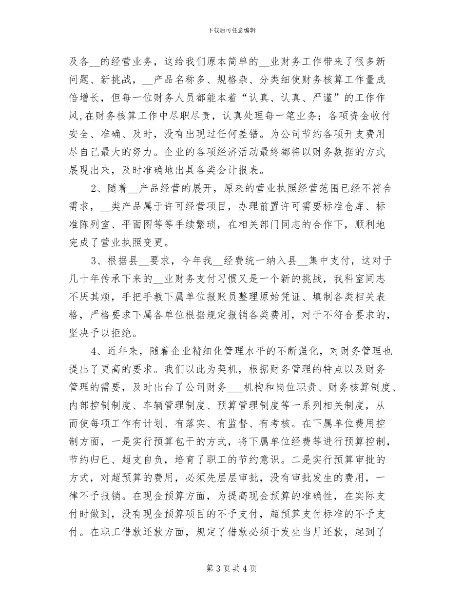 2024年财务出纳年终工作总结汇报_第3页