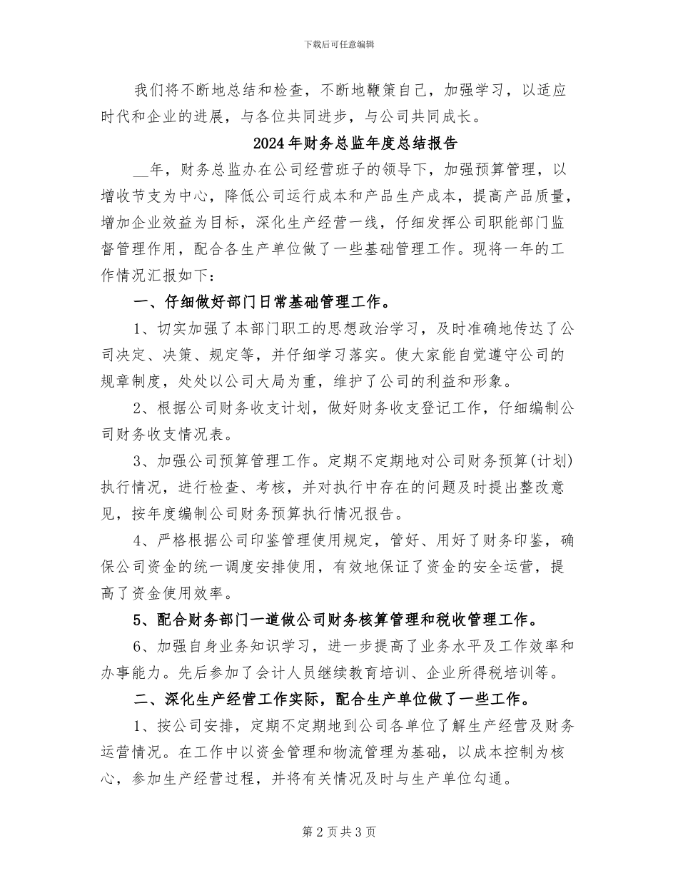 2024年财务总监年度总结_第2页