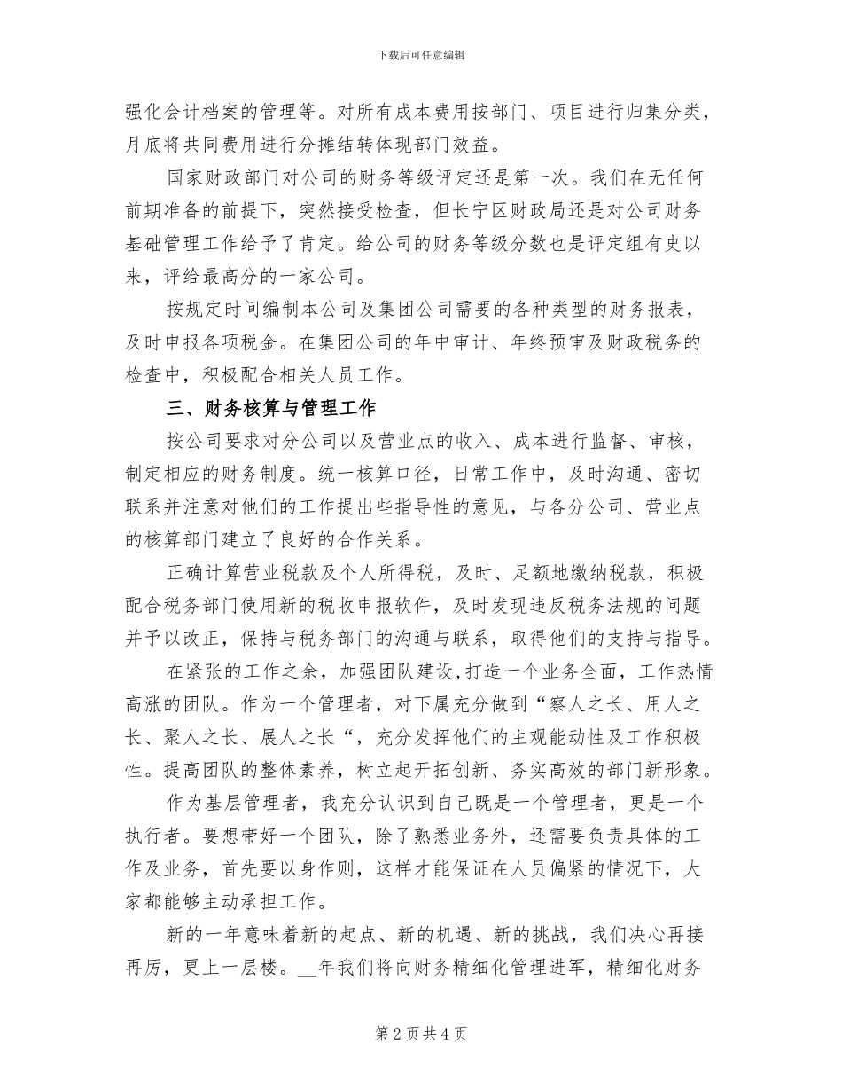 2024年财务总监年度工作总结_第2页
