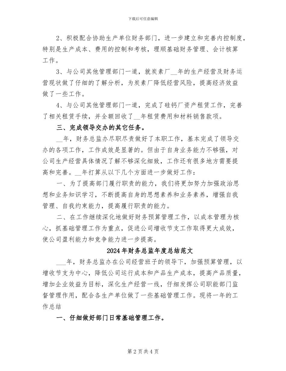2024年财务总监年度总结报告_第2页