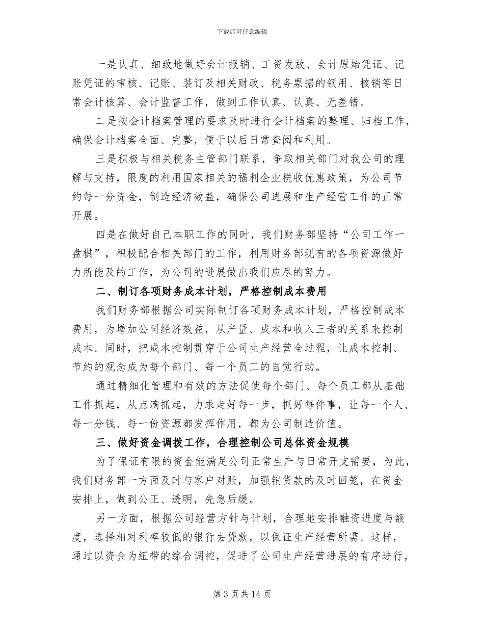 2024年财务总监年度总结范文_第3页