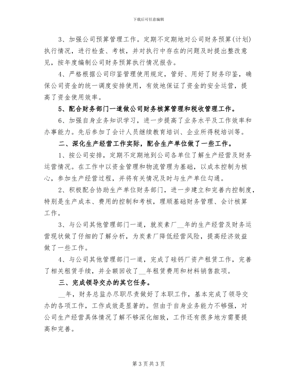 2024年财务总监年终工作小结范文范文_第3页