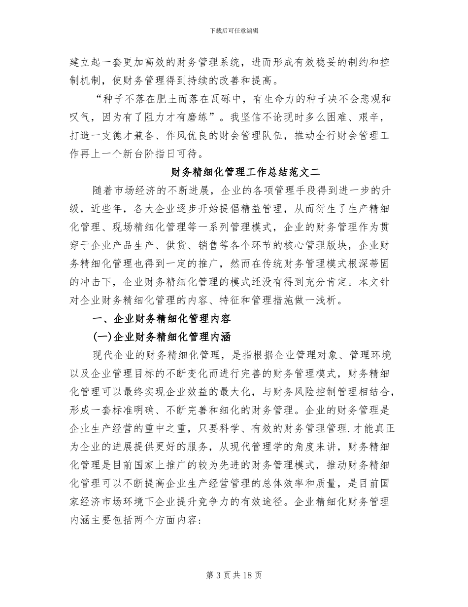 2024年财务精细化管理工作总结_第3页