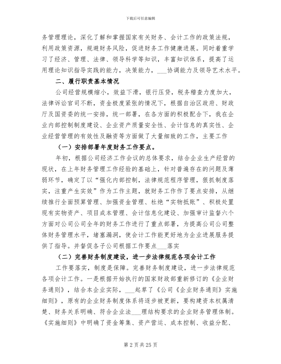 2024年财务负责人工作总结_第2页